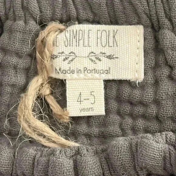 NWT The Simple Folk Muslin Bloomer Lead Gray 4/5 y - Picture 3 of 7